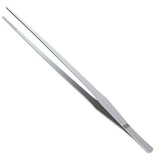 Stainless Steel Precision Kitchen Culinary Tweezer Tongs Long
