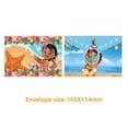 thumbnail image 4 of 12Pcs Baby Moana Theme Birthday Party Invitation Cards for Kids,12 Stickers & 12 Envelopes., 4 of 6