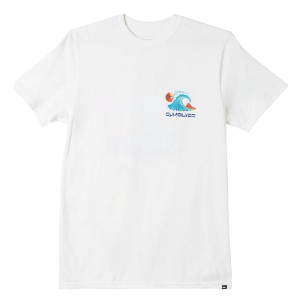 Playera Quiksilver Ocean Bed Para Hombre Color Blanco Modelo AQYZT08940WBB0