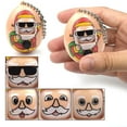 thumbnail image 4 of Santa Claus Expression Eggs Keychains Change Face Guessing Christmas Pendant Ancient Beads, 4 of 5