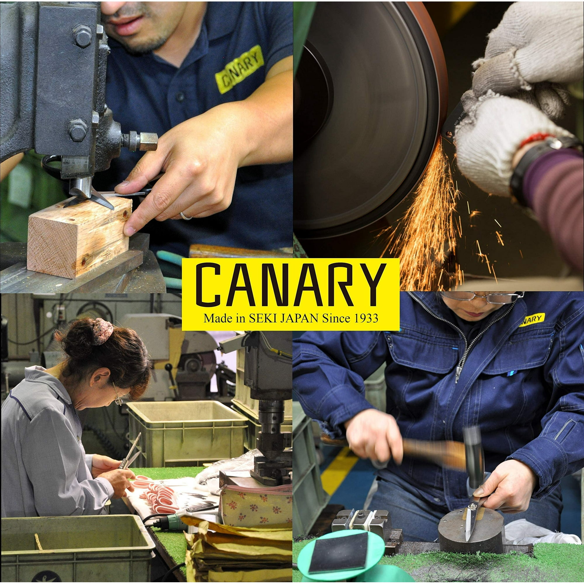 CANARY Japanese Cardboard Cutter - 10-Pack Bulk Box, Corrugated Box Opener With Non-Stick Serrated Blade, 7.5" Tool With Sheath