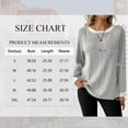 thumbnail image 2 of SHIBEVER Long Sleeve Shirts for Women Autumn Shirts for Women Tunic Womens Tops Lightweight Trendy Women Fall Tops Winter Clothes Grey M, 2 of 8
