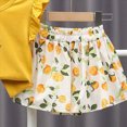 thumbnail image 5 of Kids Girl Clothes Baby Girl Cute Floral Outfit Flutter Sleeve Tank Top & Floral Print Pants Summer Clothing Set, 5 of 6