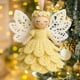 thumbnail image 4 of Adorno Navideño de Niña de Ganchillo | Colgante de Lana Tejido a Mano | Preciosa Decoración Navideña de 14 Cm | Accesorio para Árbol de Navidad | Regalo para Decoración Del Hogar y Celebraciones de T, 4 of 6