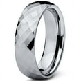 thumbnail image 2 of Men's 6MM Multi-faceted Tungsten Carbide Wedding Band Ring, 2 of 4