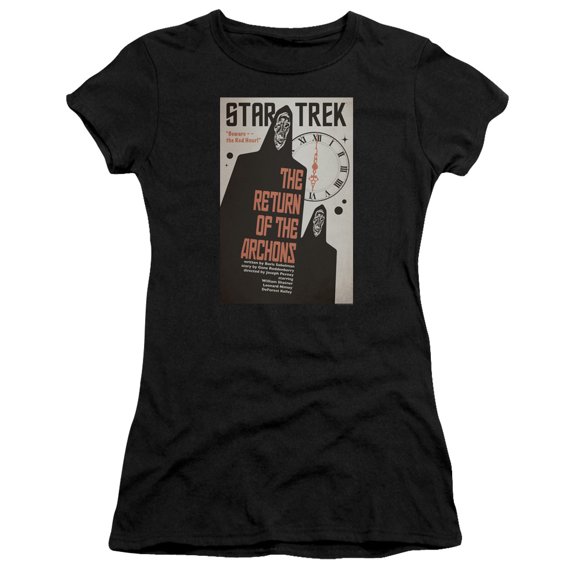 Star Trek Tos Episode 21 Junior Women's Sheer T-Shirt Black
