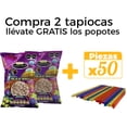 thumbnail image 1 of Duo Pack Tapioca Tíbiri Contentti 0.5 Kg + Popote Tapioca 50 pzs, 1 of 4
