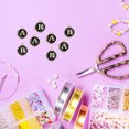 thumbnail image 6 of Alphabet A-Z Enamel Letter Charm Jewelry Charm Enamel Initial Charm Gold Dark Blue Pendant Charm, 52 Pack, 6 of 6