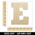 thumbnail image 2 of Letter E Uppercase Fun Bold Font Wood Shape Unfinished Piece Cutout Craft DIY Projects - 6.25 Inch Size - 1/4 Inch Thick, 2 of 7