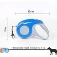 thumbnail image 4 of Retractable Dog Leashes, Telescopic Traction Rope, Retractable Leash for Small Dog 5M, Maximum 15kg (Blue), 4 of 5