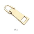 thumbnail image 4 of Langgg 3pcs/set Reusable Zippers Pull Tab - Universal Metal Zippers Replacement Zippers Replacement Header Number 3 * Gold 1Set, 4 of 6