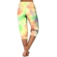 thumbnail image 6 of KyCheLot Womens Trendy Capri Pants Print Mid Waist with Pockets Casual Straight Leg Summer Capris, 6 of 7