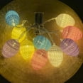 thumbnail image 4 of Easter Egg LED String Lights - Colorful Egg Shaped Mini Decorative Lights, Battery Operated Perfect for Creating Festive Atmosphere, Home Wall, Party & Holiday Scene Decoration, 4.92ft, A, 4 of 6