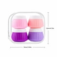 thumbnail image 3 of Mini Travel Containers | Leak Proof Silicone Containers with Lids | Travel Containers for Creams | Small Containers for Travel for Toiletries, Great Gift, Set of 4, 3 of 6