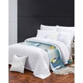 thumbnail image 3 of Xipuska Blue Ombre Laundry Bed Runners for Queen Size Bed, Decorative Bed Throws for Foot of Bed, Wash Dry Fold Repeat Bed Runner Sofa Throw Bedding Scarf Protector Slipcover for Bedroom/Hotel, 3 of 6