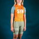 thumbnail image 2 of CAMISETA DE CICLISMO PROFESIONAL PARA MUJER JUICY BLUE VERANO MANGA CORTA NARANJA CUERPO ENCAJE Ropa de bicicleta Maillot de ciclismo MTB, 2 of 5