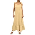 thumbnail image 3 of Horkkom Summer Dresses for Women Cami Lounge Backless Maxi Dresses Beach Sleeveless Dresses M, 3 of 8