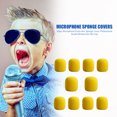 thumbnail image 5 of 10pcs Microphone Windscreen Sponge Cover Mic Foam Protective Caps (Yellow) Musical Instrument Accessories, 5 of 6