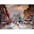 thumbnail image 2 of Haenraets, Willem 14x11 White Modern Wood Framed Museum Art Print Titled - Market Square, 2 of 4