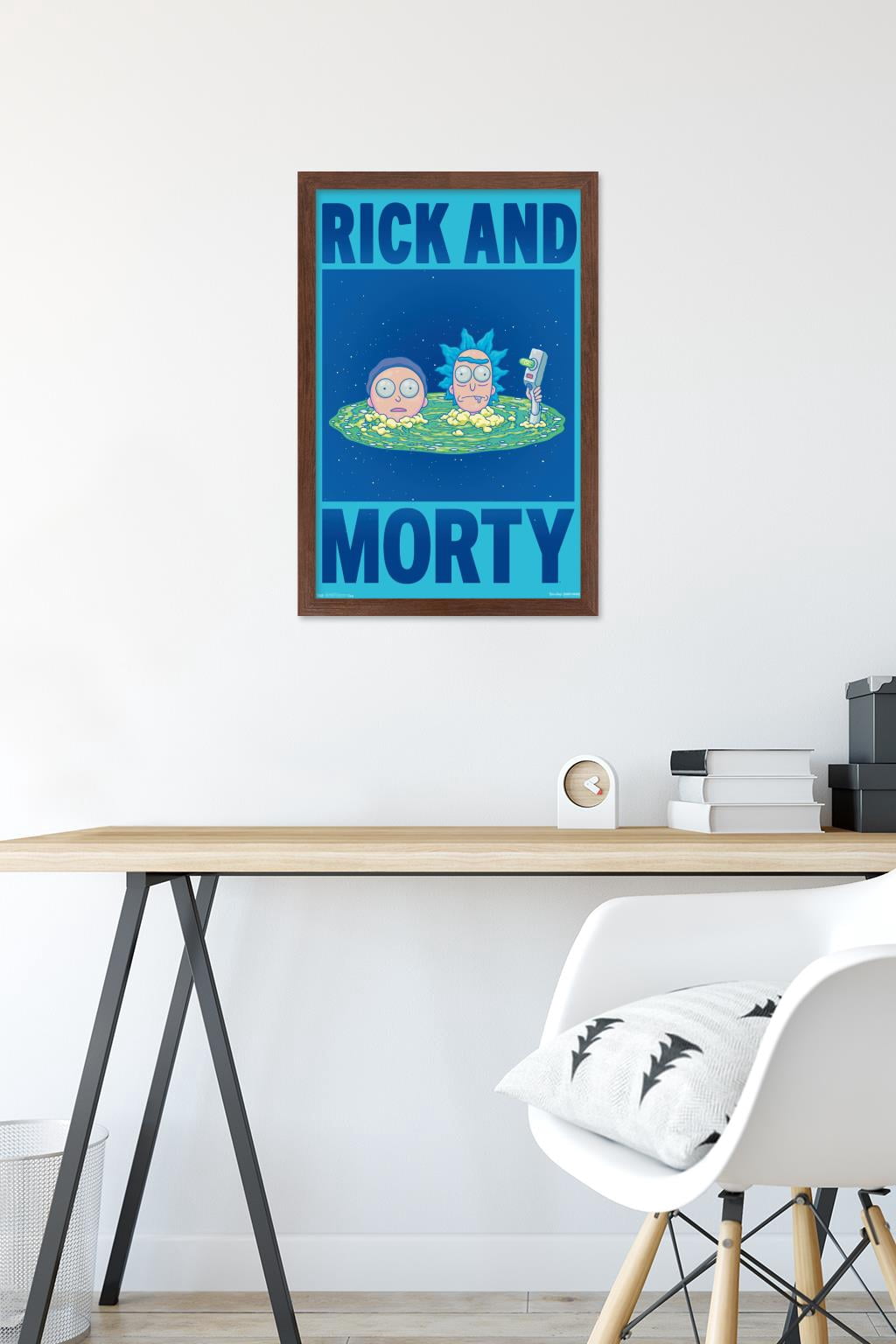 Rick And Morty - Title Wall Poster, 14.725" x 22.375", Framed