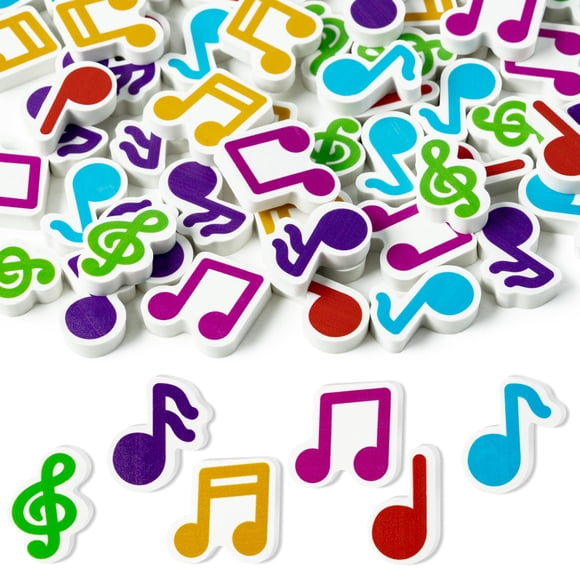 Borrador CJiangpo Music Note Mini, 60 unidades, para niños, goma a granel