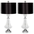 thumbnail image 2 of SAFAVIEH Mercury 25.5 in. H Crackle Glass Table Lamp, Ivory/Silver, Set of 2, 2 of 6