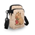 thumbnail image 3 of HELLHERO Cosmic Wolf & Forest Pattern Women Shoulder Bag with Zipper Closed Polyester Adults 4.33x1.97x7.09 for Travel, 3 of 7