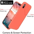 thumbnail image 3 of Entronix Silicone Soft Case Designed for iPhone X/XS Shockproof Durable Slim Fit, Hot Pink, 3 of 5