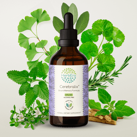 Cerebralix Alcohol-FREE Extract Tincture. Brain/Memory Formula 4 oz