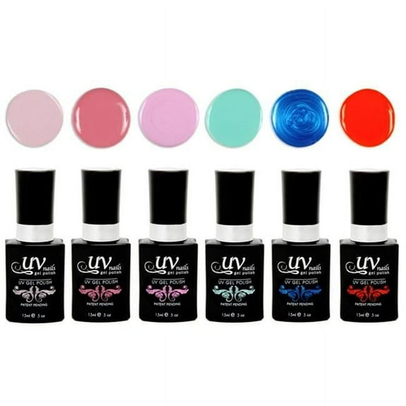 UV-Nails Belize LED Gel Polish - Set of 6
