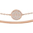 thumbnail image 3 of Swarovski Ginger Bangle Bracelet, Rose Gold Tone Finish, Clear Crystals, 3 of 4