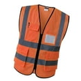 thumbnail image 4 of Gilet Réfléchissant comme Décrit Orange TG, 4 of 8