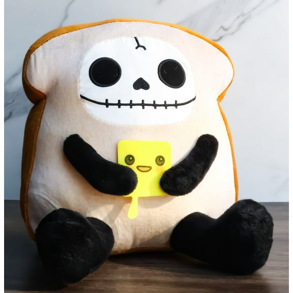 Furry Bones Skeleton Monster Toasty Bread Toast With Cheese Soft Plush Toy Doll