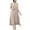 Beige, variant on Sleeveless Asymmetrical Maxi Dress for Women Loose Fit Summer Cotton Linen Casual Long Dress with Pockets Tunic