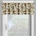 thumbnail image 2 of Ambesonne Botanical Valance Pack of 2, Classical Cacao Plant, 54"X18", Grey Yellow Dark Rust, 2 of 5