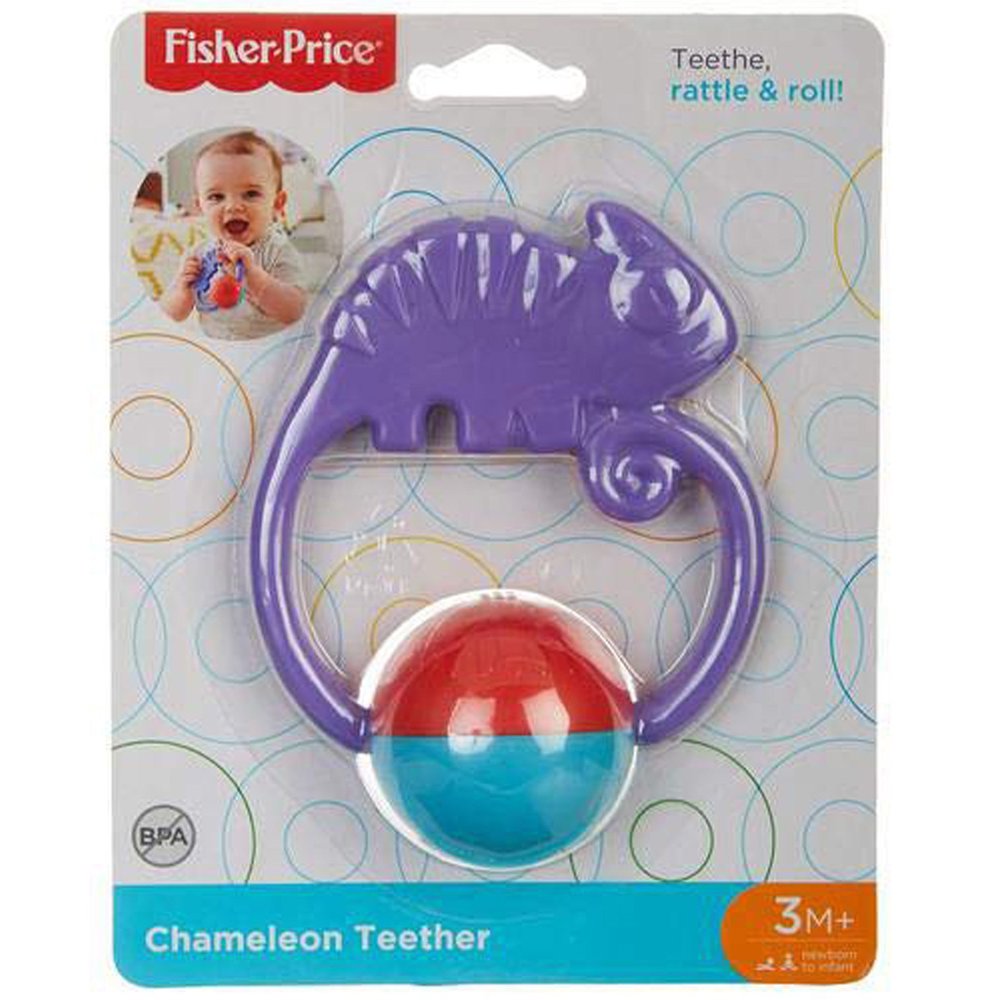 Fisher Price Chameleon Teether Rattle and Roll