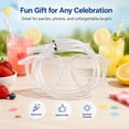 thumbnail image 6 of Werulen Heart Shaped Glasses Straw Fun, Party Birthday Hands Free Drinking, Cute Eyewear Straw Accessory, Beverage Party Supply, Novelty Drinking Gadget, 6 of 7