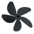 thumbnail image 3 of Fireplace Blade Aluminium Alloy Heat Powered Fan Blade Black For Wood Burning Stove For Fireplace ANGGREK Electrodomésticos, 3 of 8