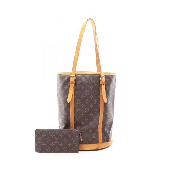 Pre-Owned Louis Vuitton Bucket GM Monogram Shoulder Bag/Handbag, Coated Canvas and Leather,...