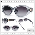 thumbnail image 2 of Womens Oversized Oval Mod Luxury Fashion Plastic Sunglasses Slate - Smoke, 2 of 8