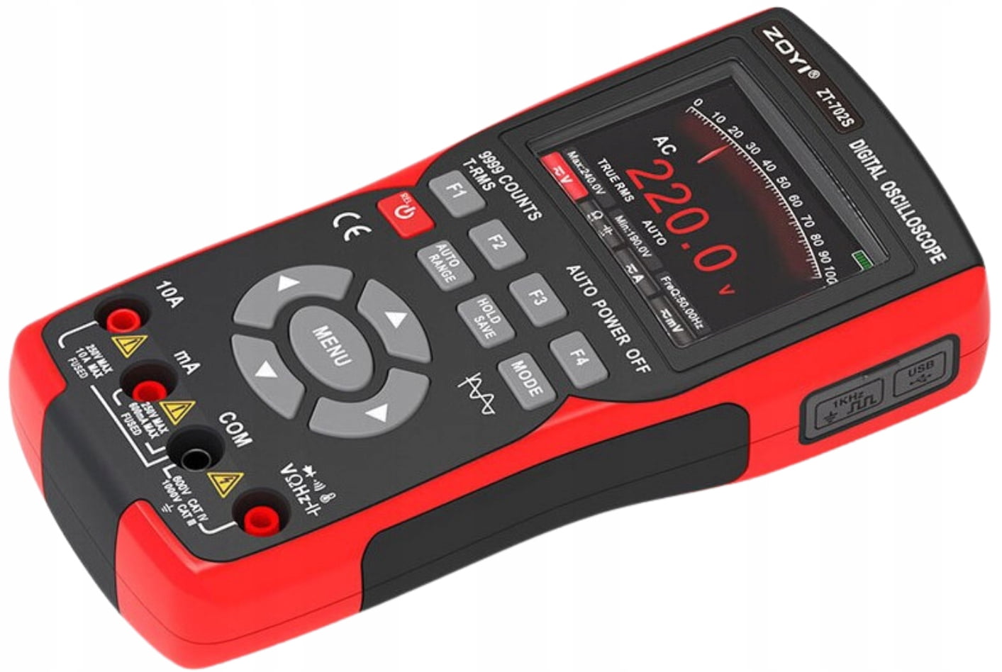 ZT-702S 2-in-1 high-precision 10MZ oscilloscope universal meter