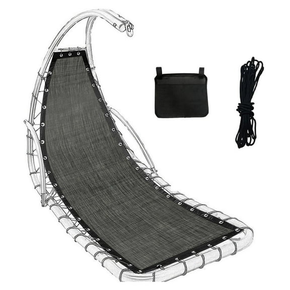 outdoor Replacement Seat Cloth for Textilene Hanging Swing Chair - 64x197x23CM