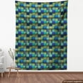 thumbnail image 3 of Ambesonne Colorful Fabric by the Yard Upholstery, Modern Geometric Bohem, 5 Yards, Blue Green, 3 of 4