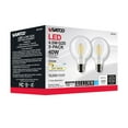 thumbnail image 3 of Satco 4.5 Watt G25 LED - Clear - Medium base - 90 CRI - 3000K - 120 Volt - 2 Pack, 3 of 12