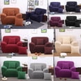 thumbnail image 4 of Fundas para sofá de 1, 2 o 3 plazas - Funda elástica de tela para sofá o sillón, color liso, 4 of 9