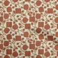 thumbnail image 1 of oneOone Rayon Brown Fabric Floral Quilting Supplies Print Sewing Fabric By The Yard 56 Inch Wide, 1 of 5