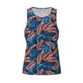 thumbnail image 4 of Fotbe Tropical Leaves Pattern Men's Quick Dry Workout Tank Top Gym Muscle Tee Fitness Bodybuilding Sleeveless T Shirt Breathable Workout Shirt-, 4 of 9