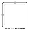 thumbnail image 2 of White Picture Frame Mat for 26x26 Frames - Fits 22x22 Photos - 10 Mats, 2 of 7