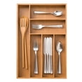 thumbnail image 7 of Seville Classics Bamboo Eco-Conscious Organizer Tray for Office, Kitchen Counter, Pantry, Makeup Utensils, Flatware, Silverware, Cutlery, Pens, 7 of 7