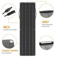 thumbnail image 3 of Plato de carga Conjunto de panel solar de silicio monocristalino de 50W + 50W Panel solar flexible y Tomshoo Plato de carga, 3 of 7